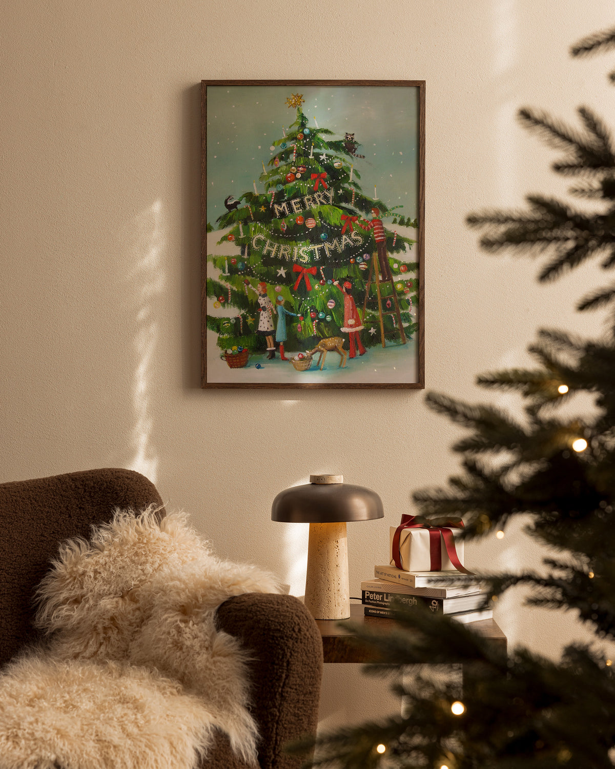 Janet Hill - Trim the Tree Print