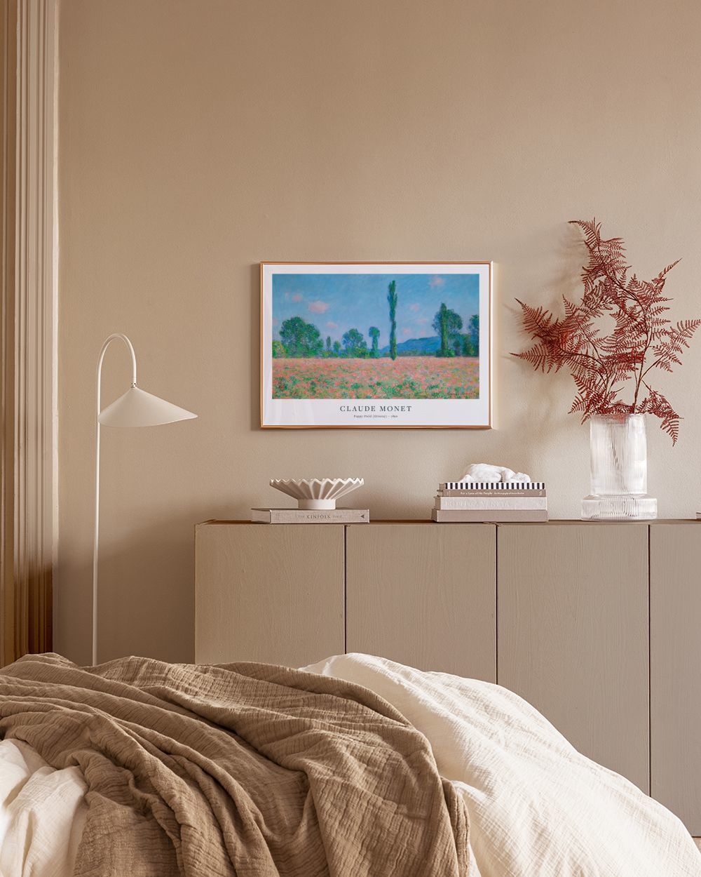 Monet -  Poppy Field (Giverny) Print