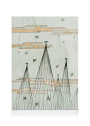 Watanabe Seitei - Skyscape with Birds Flying Canvas print