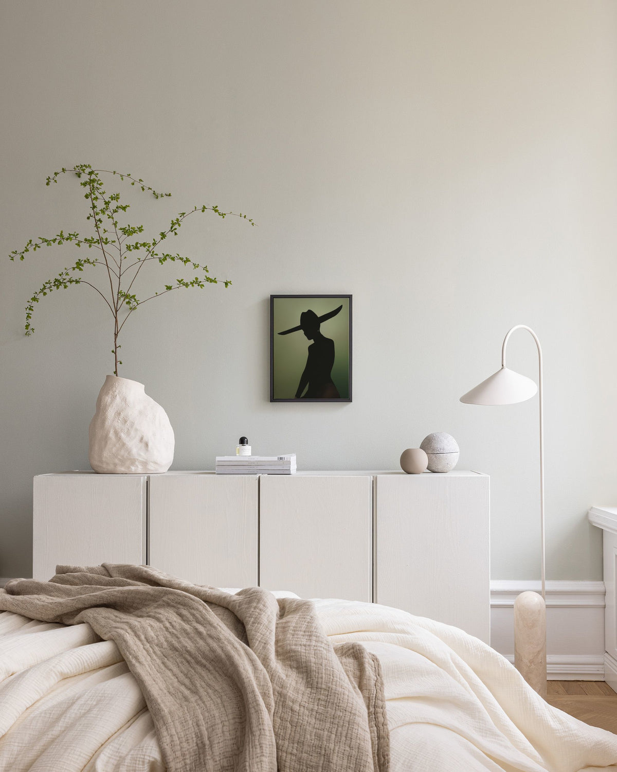 Silhouette Sheriff Canvas print
