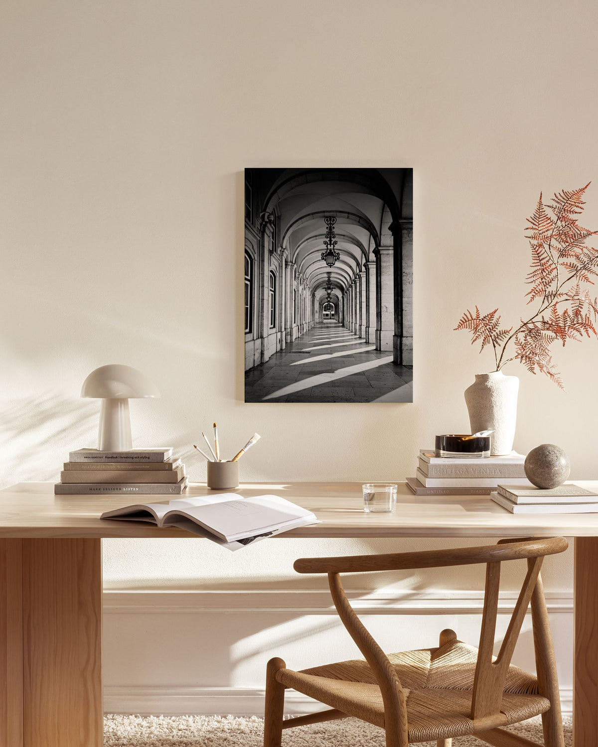 Arched Corridor Canvas print