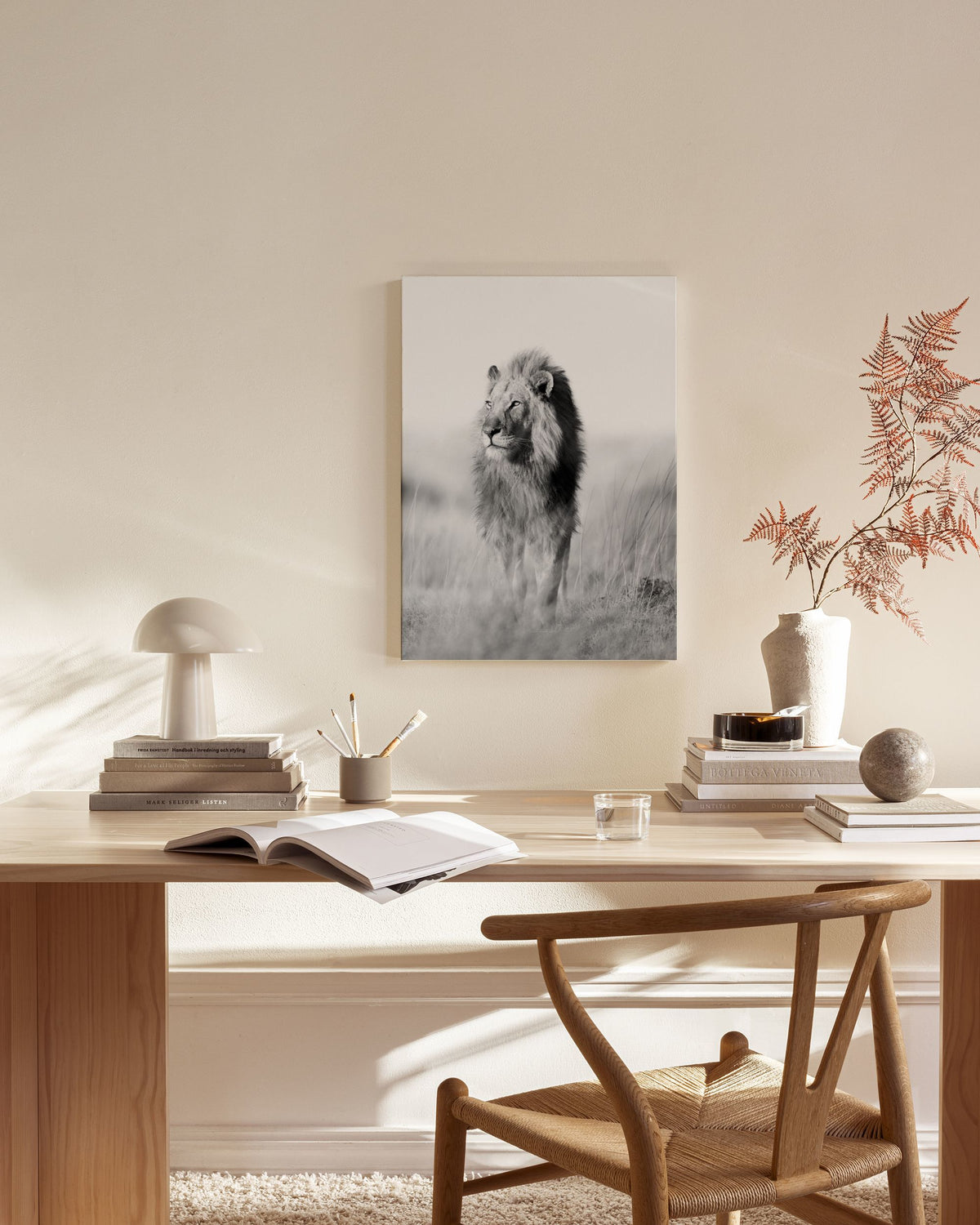 The King of the Jungle Canvas print