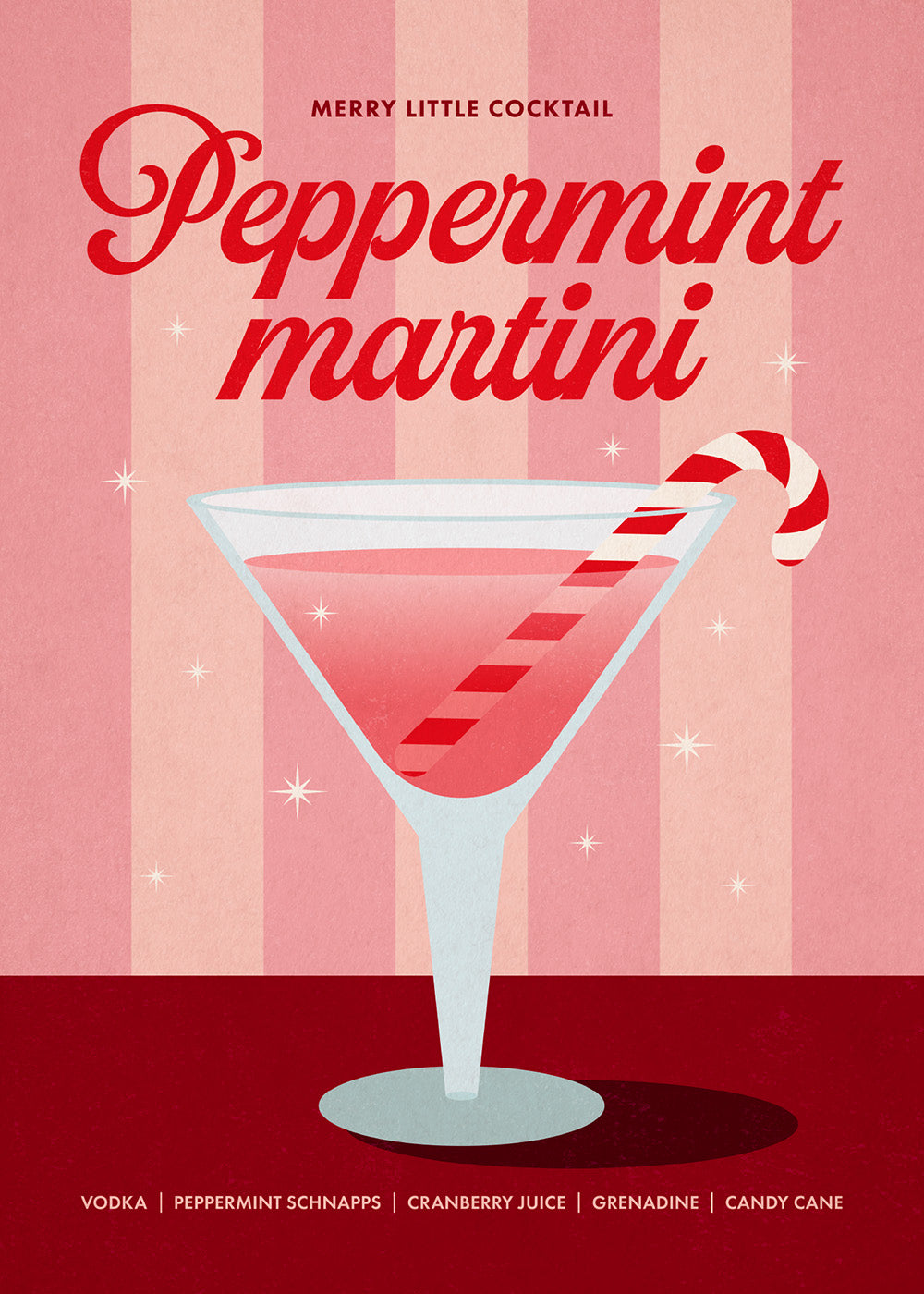 Peppermint Martini Print