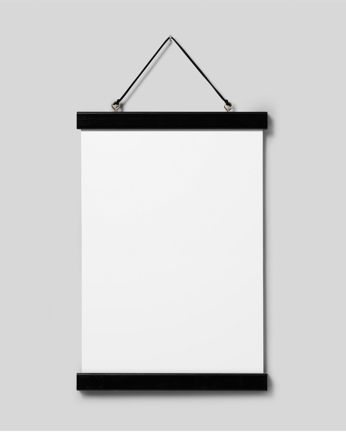 Poster hanger black 22 cm, magnet fastener