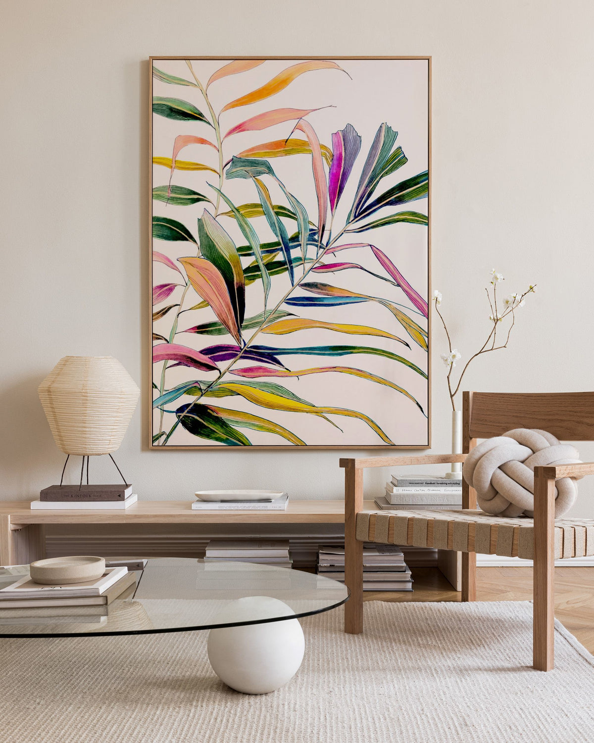 Leigh Viner - Palm in Color Canvas print