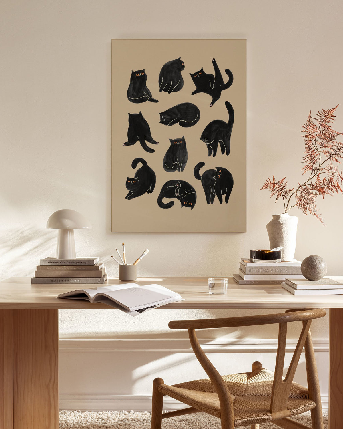 Kitty Yoga Canvas print