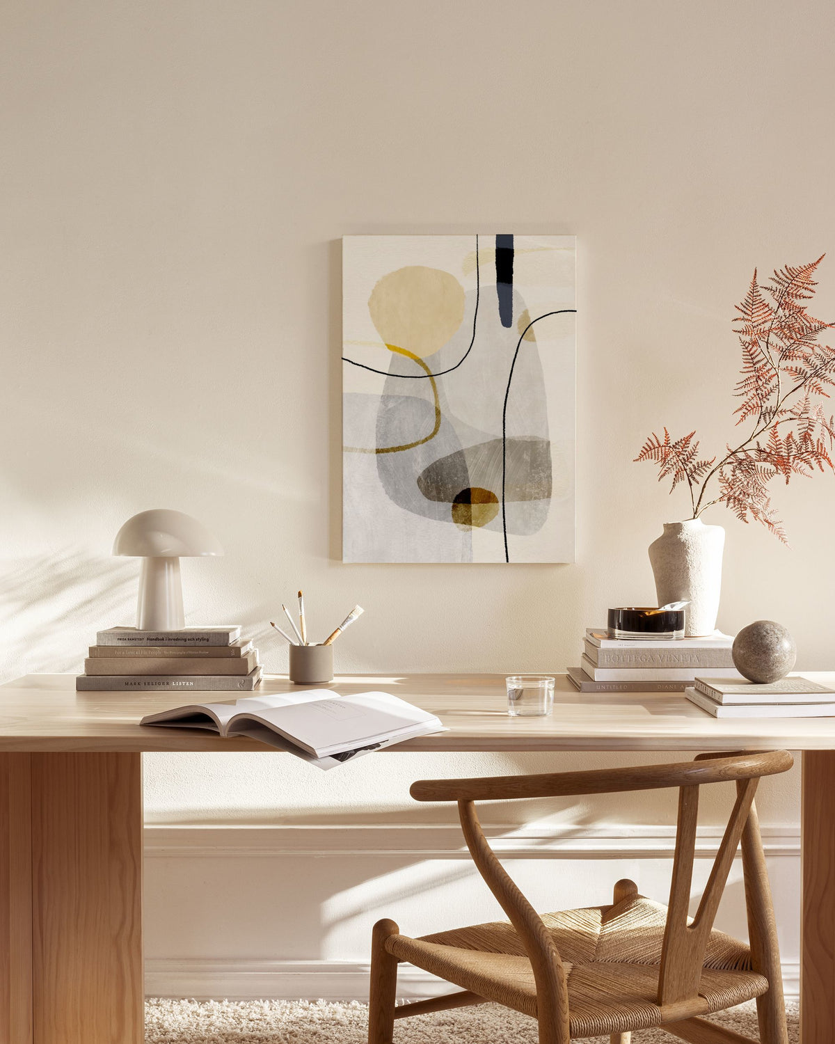 Yellow Touch Graphic No1 Canvas print