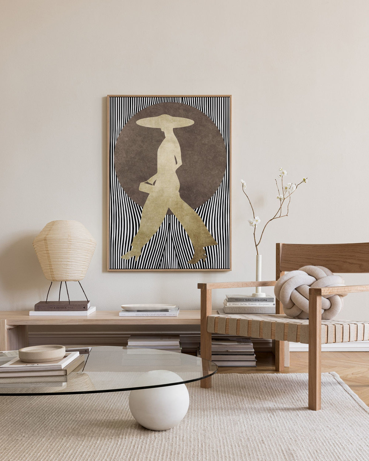 Boris Draschoff  Kubistika - La Madame Noir Canvas print