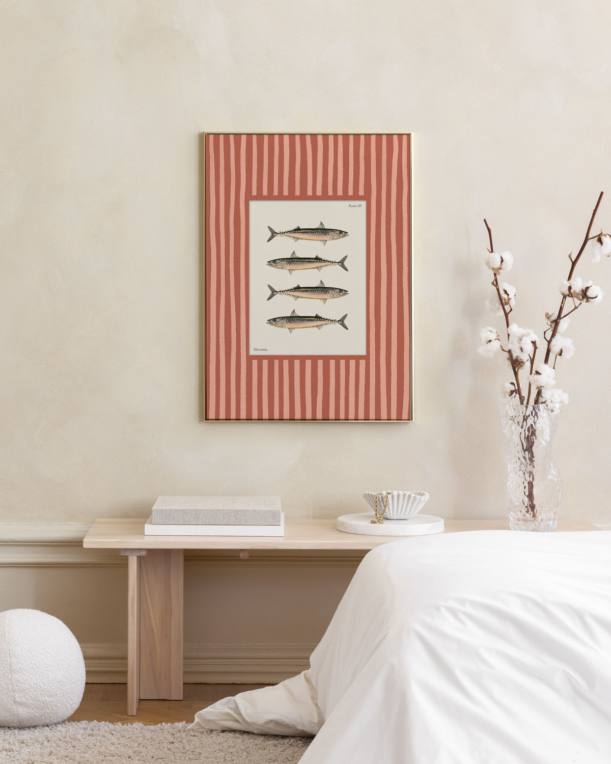 Vintage Mackerel Print
