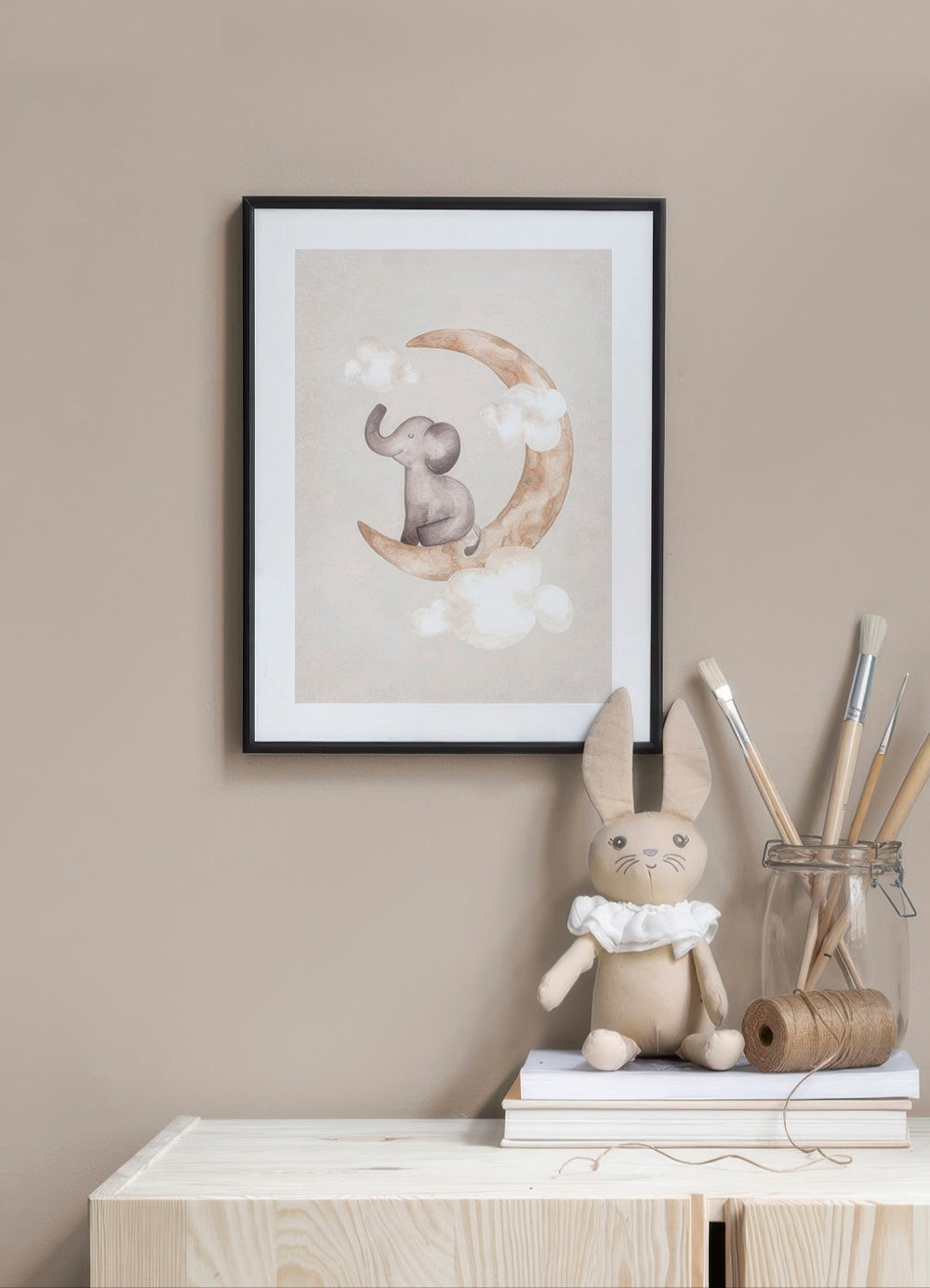 Dreaming Elephant Print