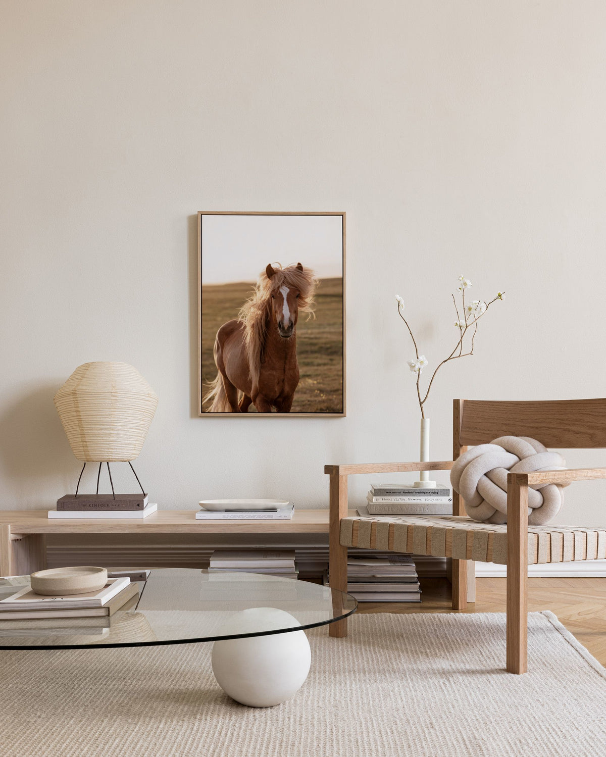 Golden Horse Canvas print
