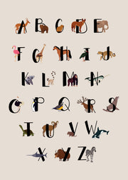 Animals Of The World Alphabet Print