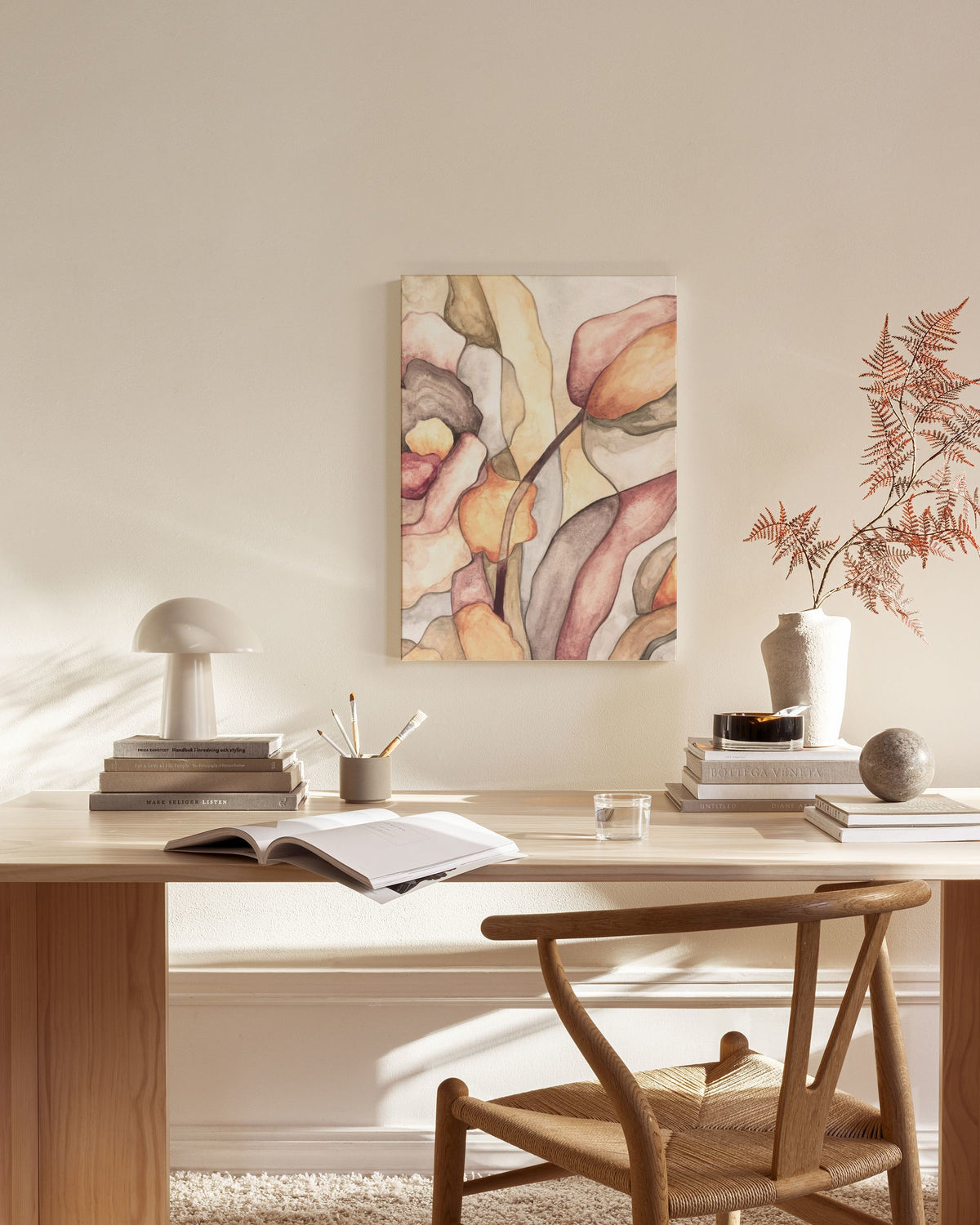 Botanical Shapes No1 Canvas print