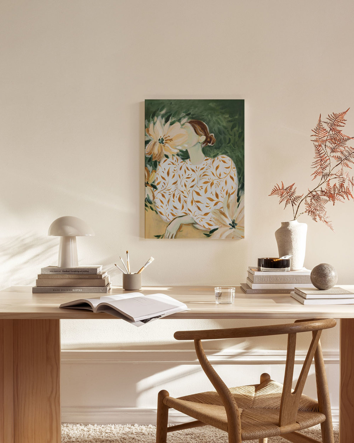 Rustic Garden Portrait Canvas print