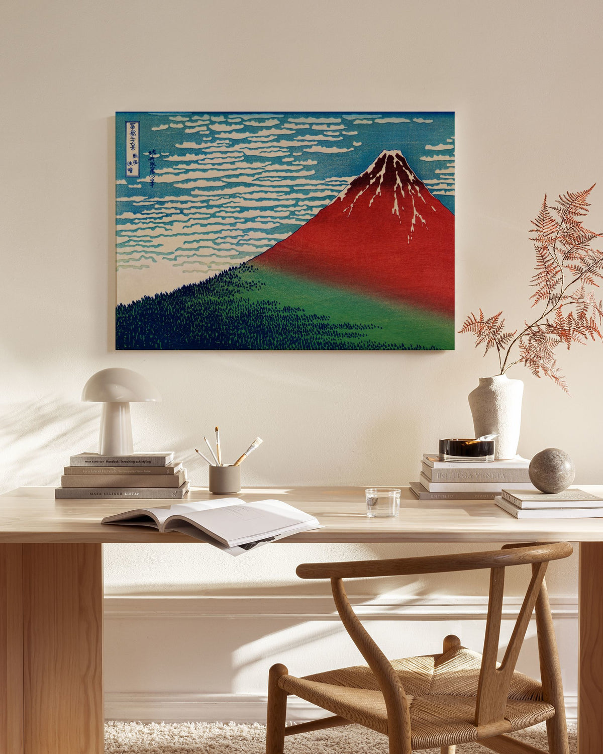 Katsushika Hokusai - South Wind, Clear Sky Canvas print
