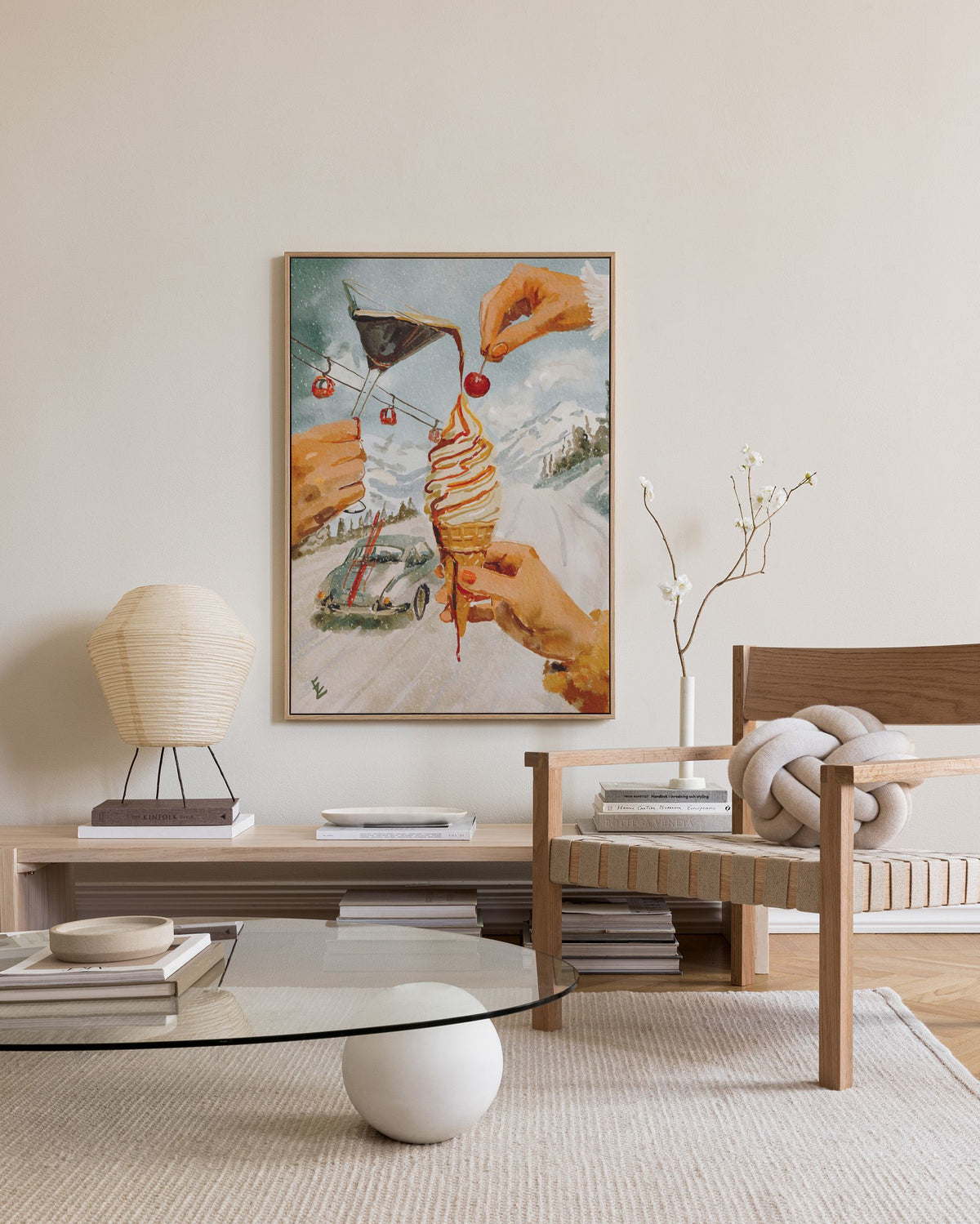 Ekaterina Zagorska - Vanilla Ice Canvas print