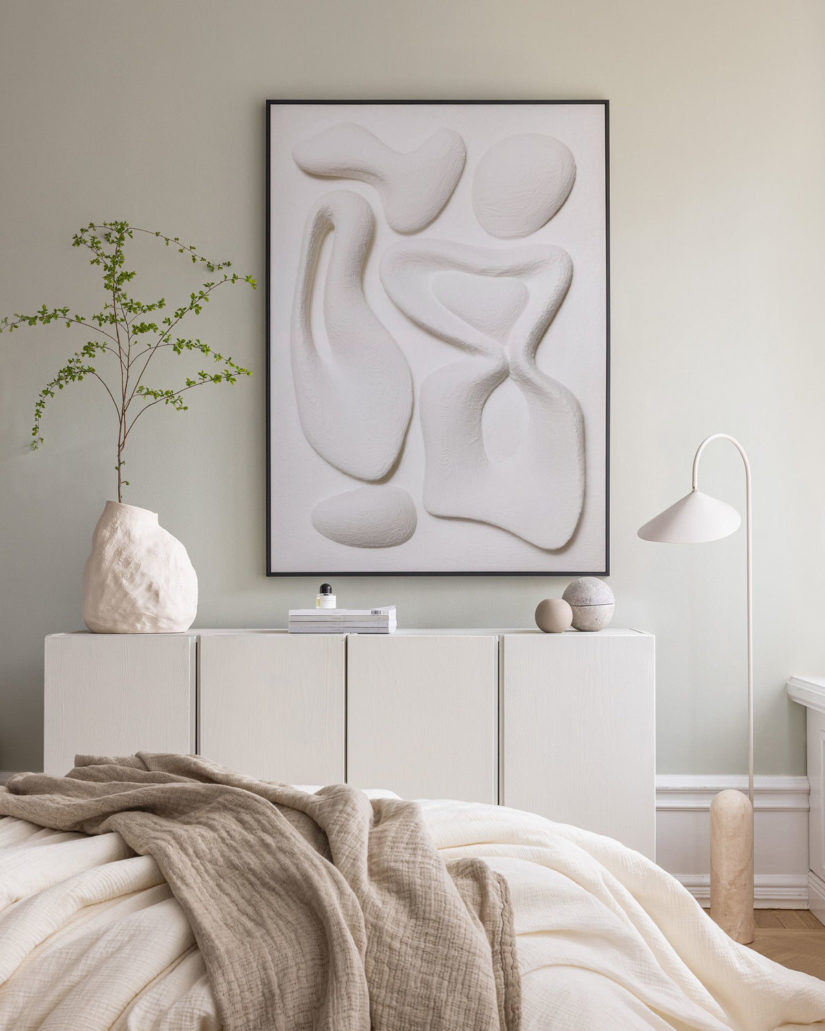 Organic Shapes Texture Canvas print