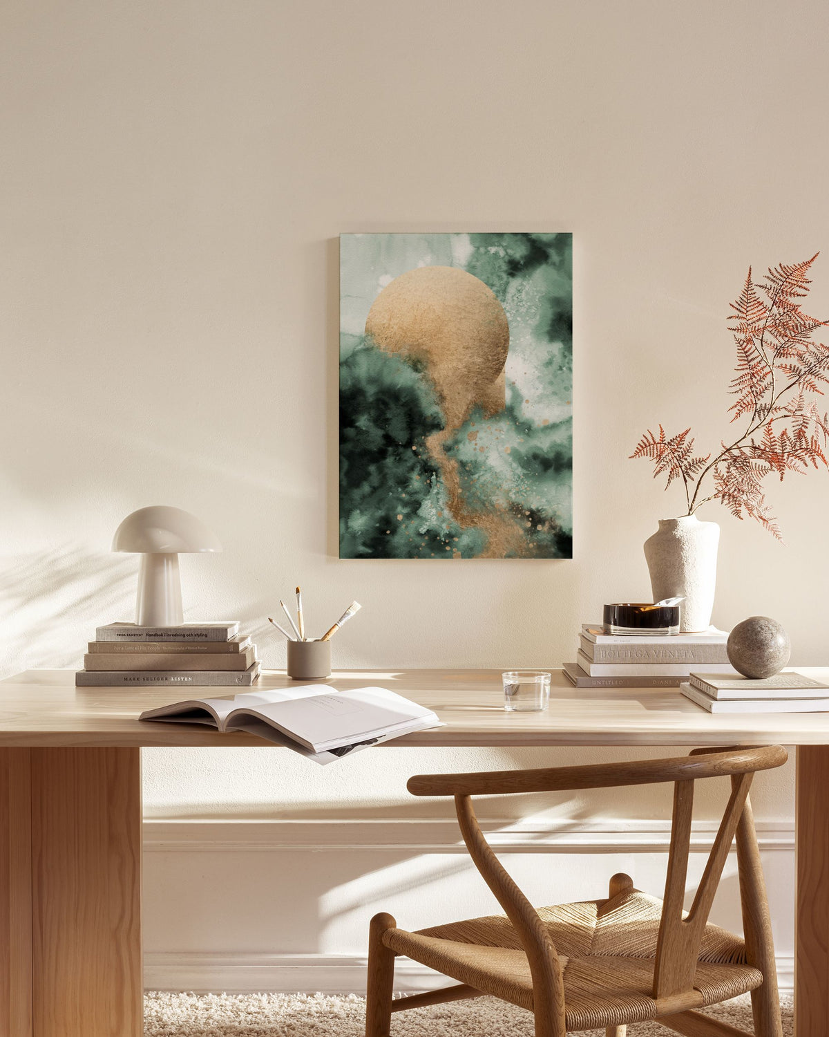 Golden Circle Canvas print