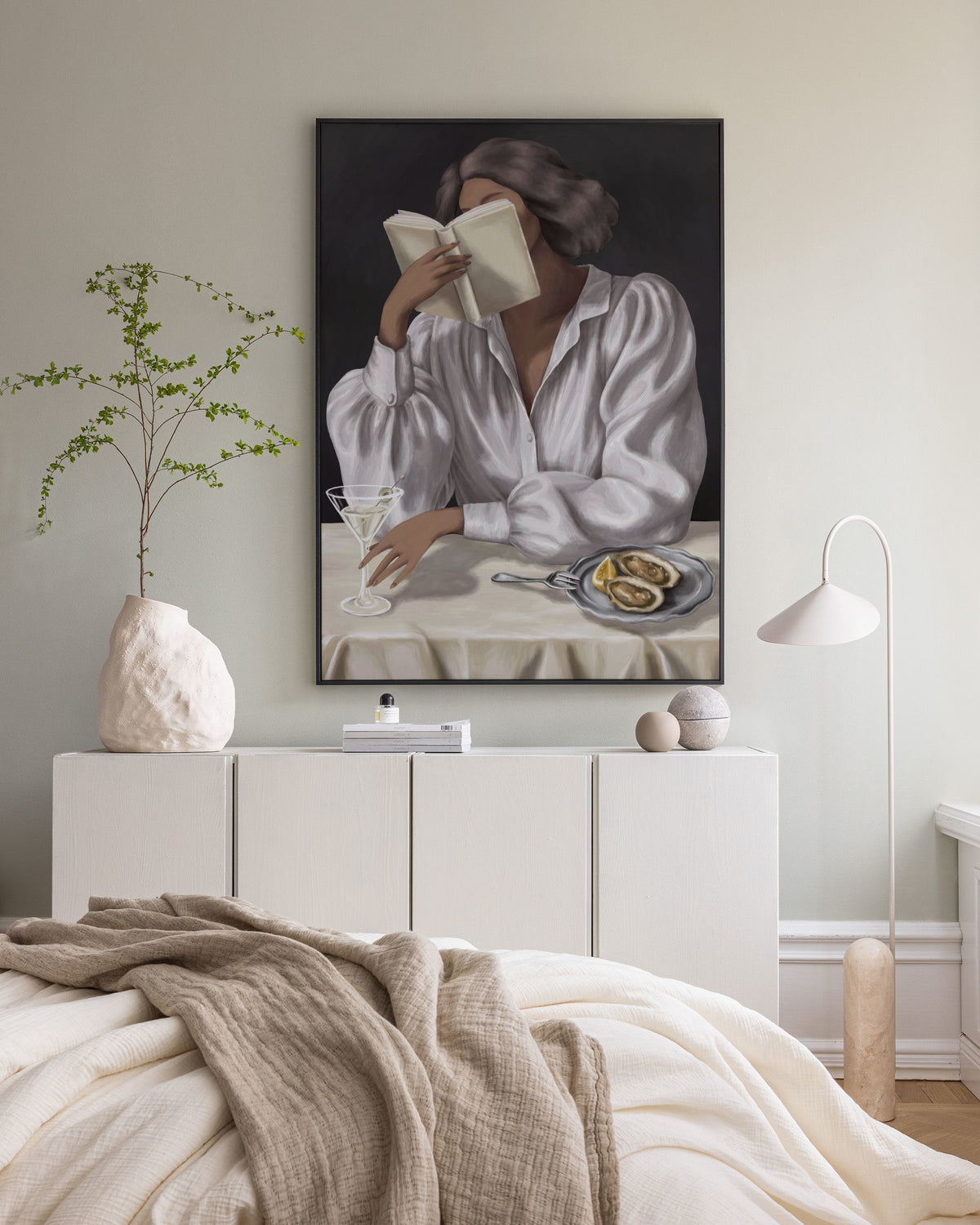 Read Between the Sips Canvas print