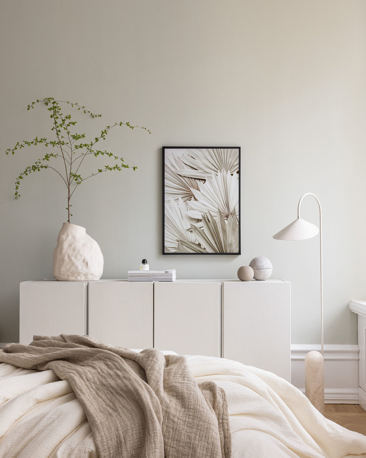 White Palm Canvas print