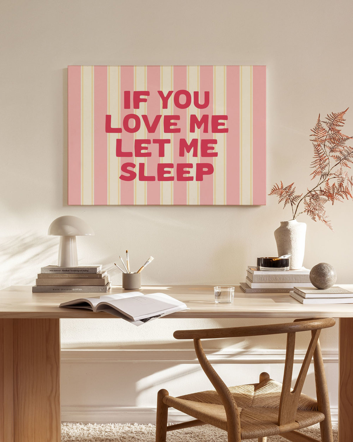 Let Me Sleep Canvas print