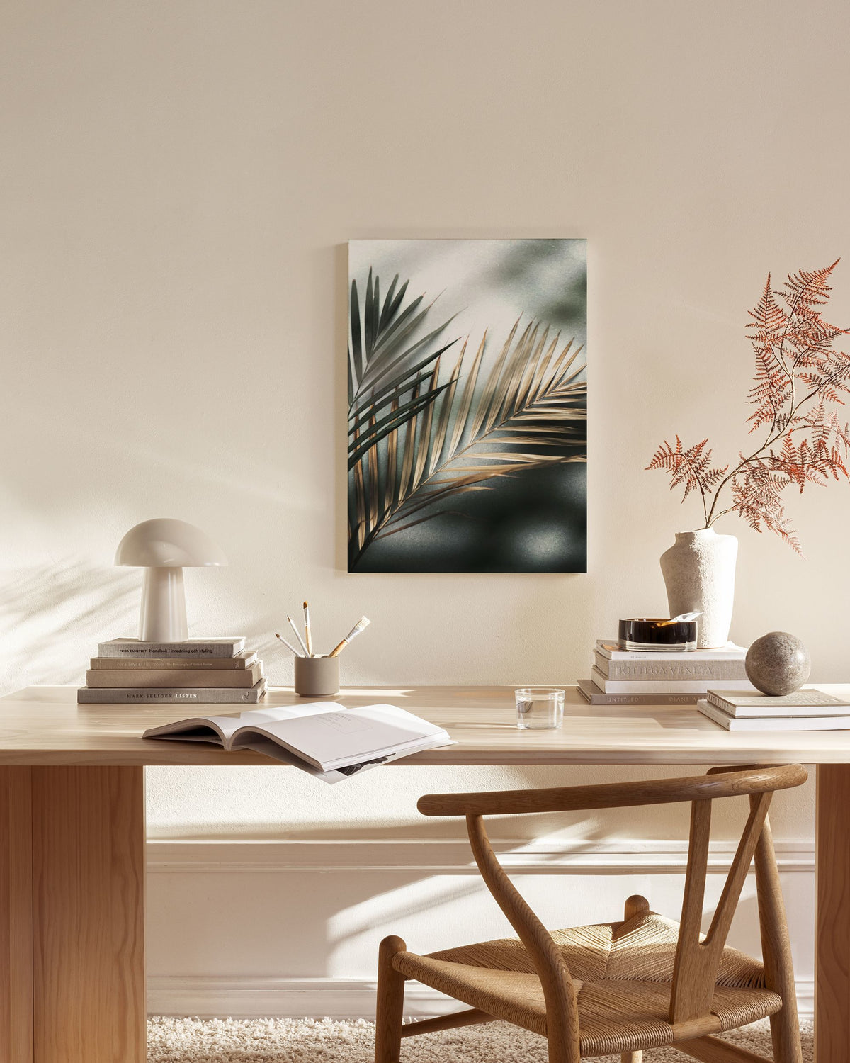Golden Palm Canvas print