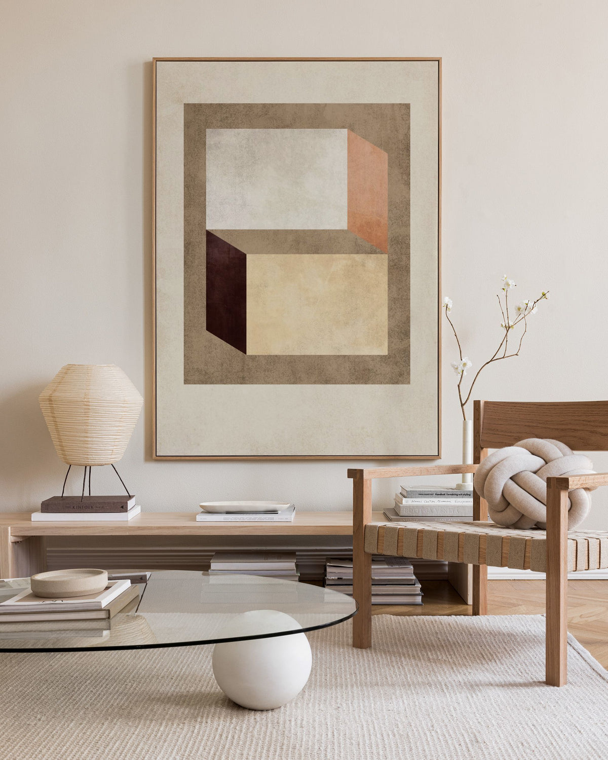 Muted Geometry Canvas print