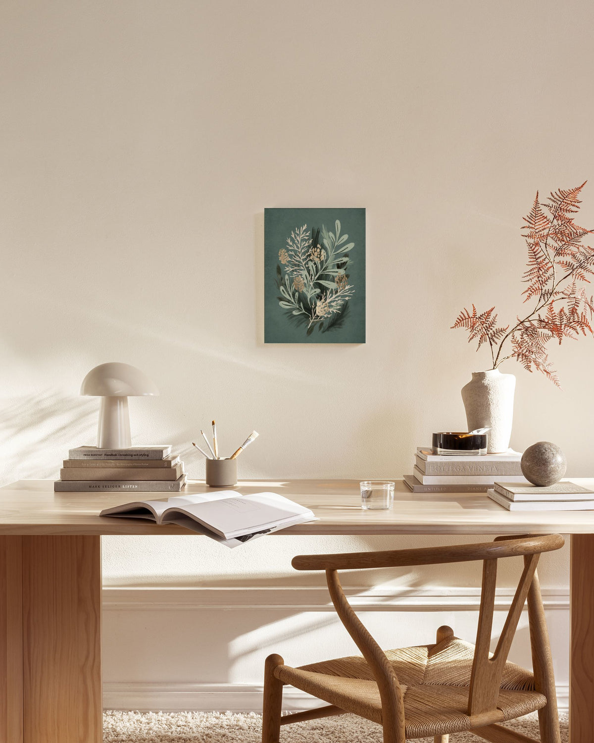 Green Botanical Canvas print