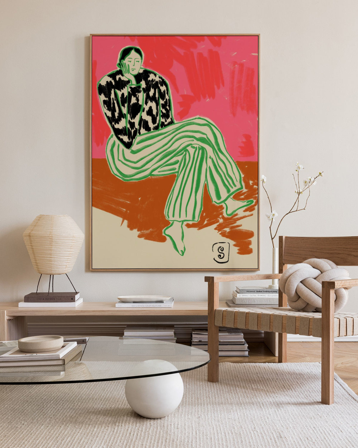 Sandra Poliakov - Calm Woman Portrait Canvas print