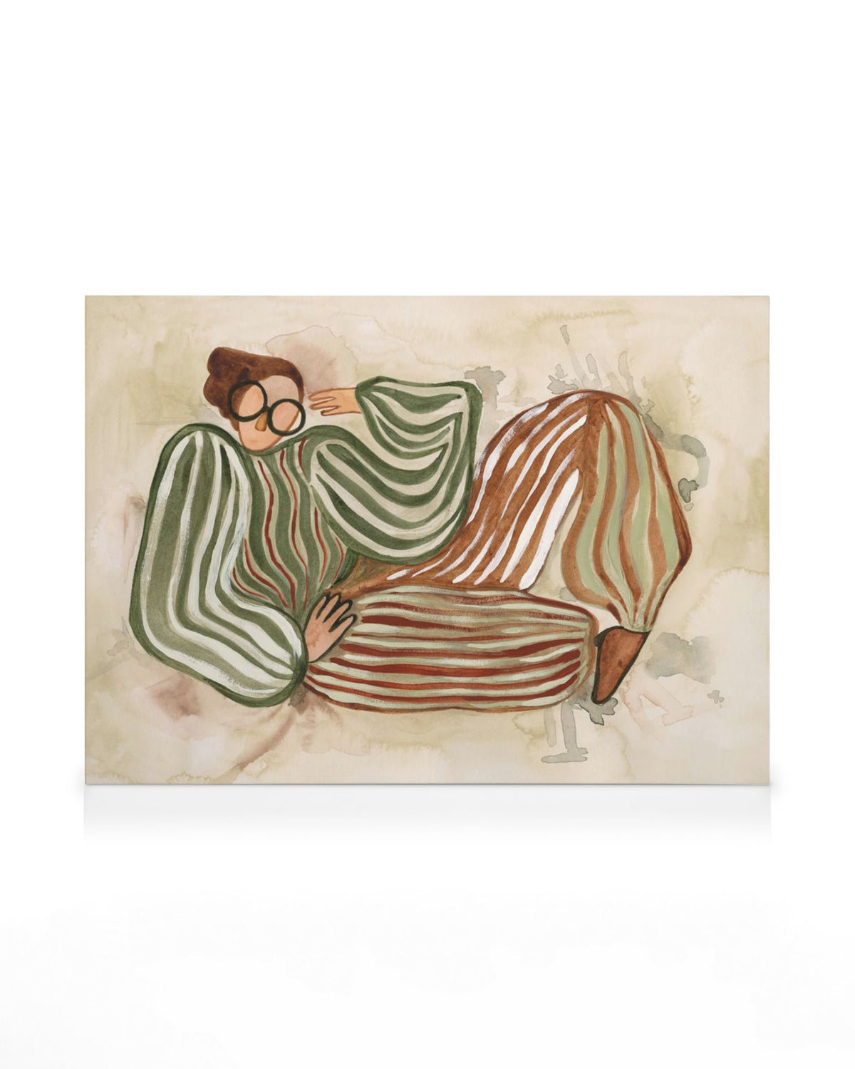 Stripe a Pose Canvas print