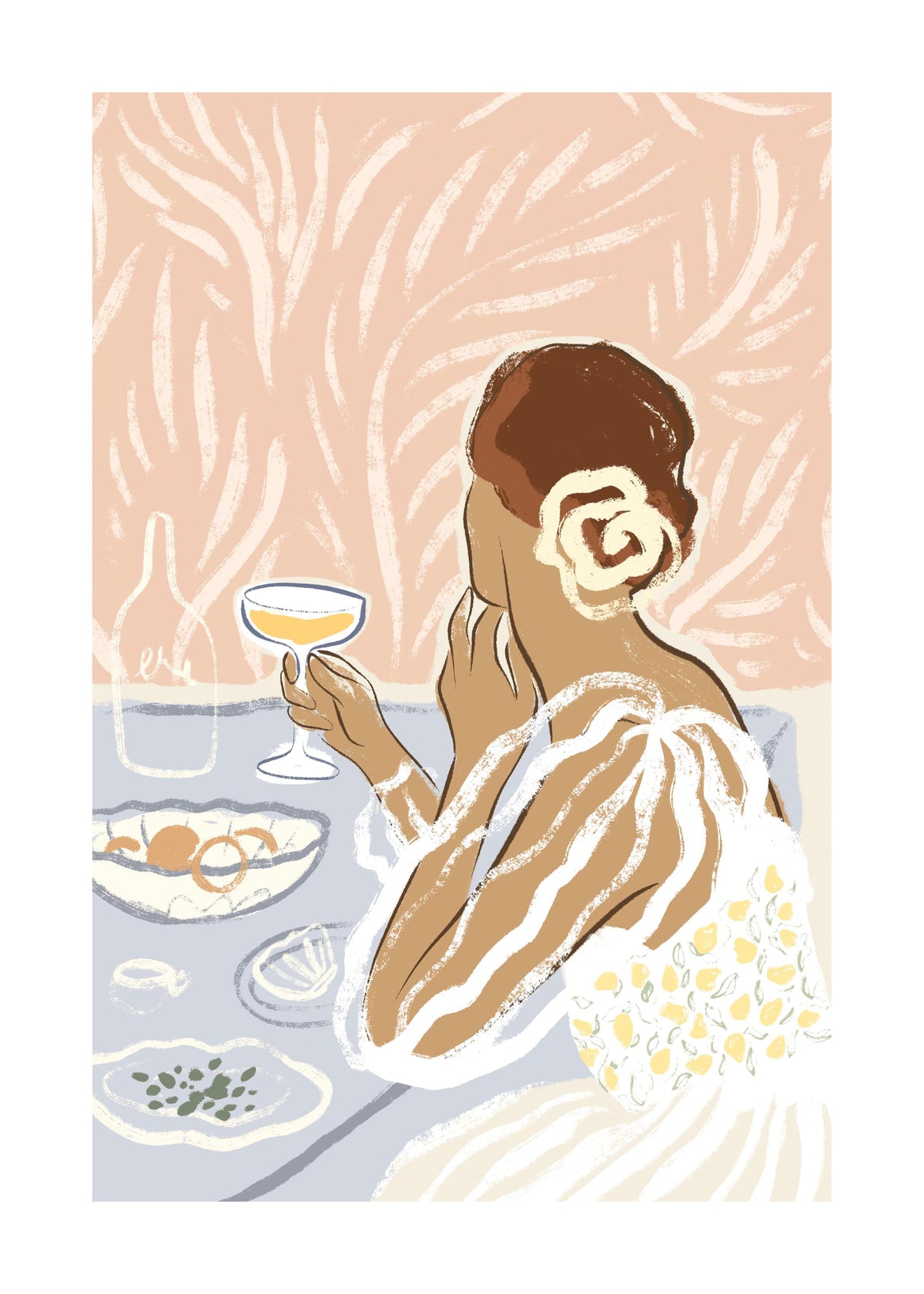 Having a Drink Print