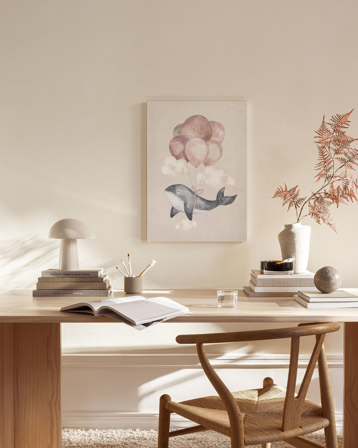 Dreaming Whale Canvas print