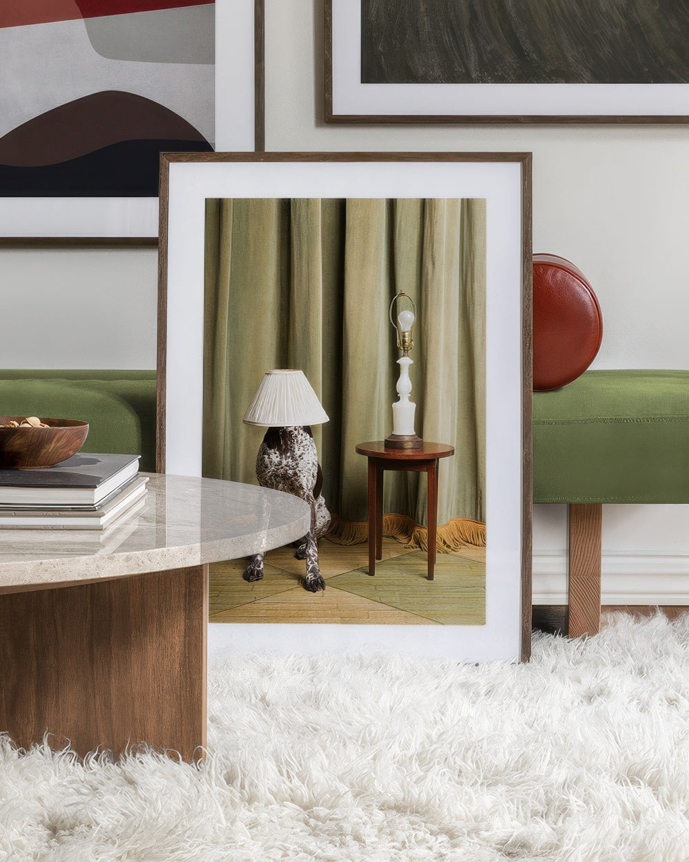 The Dog Lamp Print