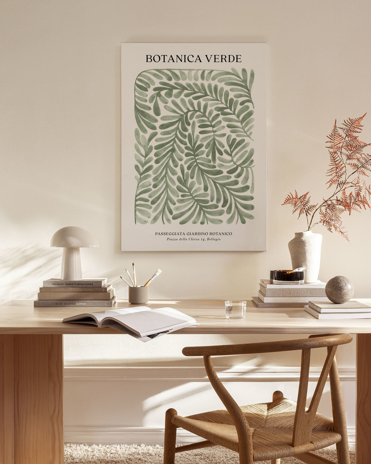 Botanica Verde Canvas print
