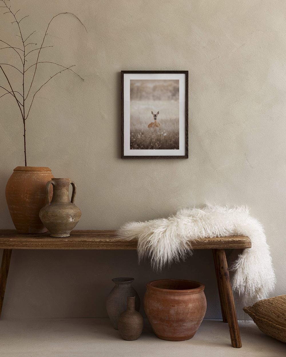 Roe Deer on a Field Print