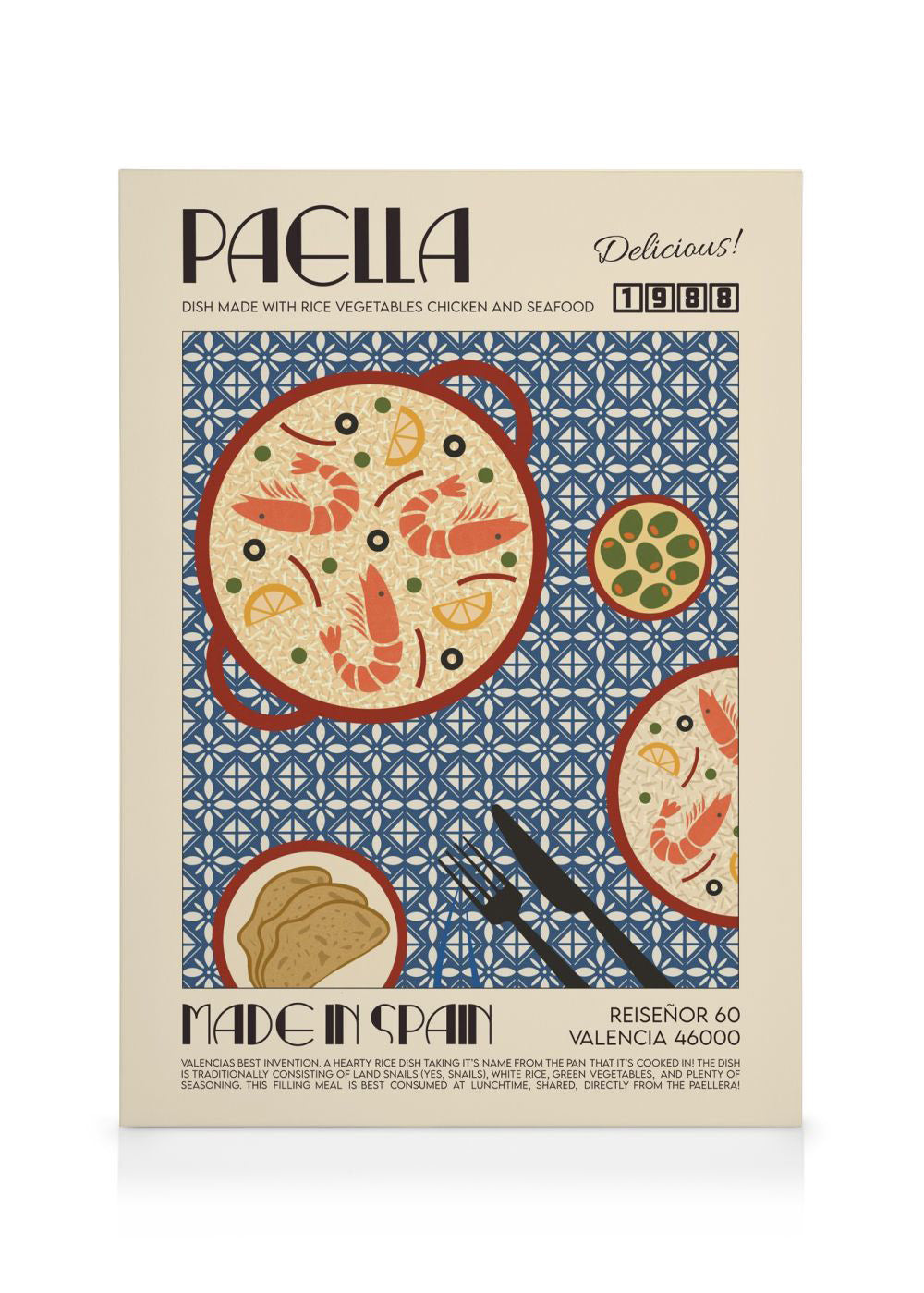 We made something nice - The Paella Canvas print