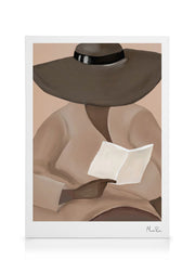 Maxime Rokus - Reading Hat Canvas print