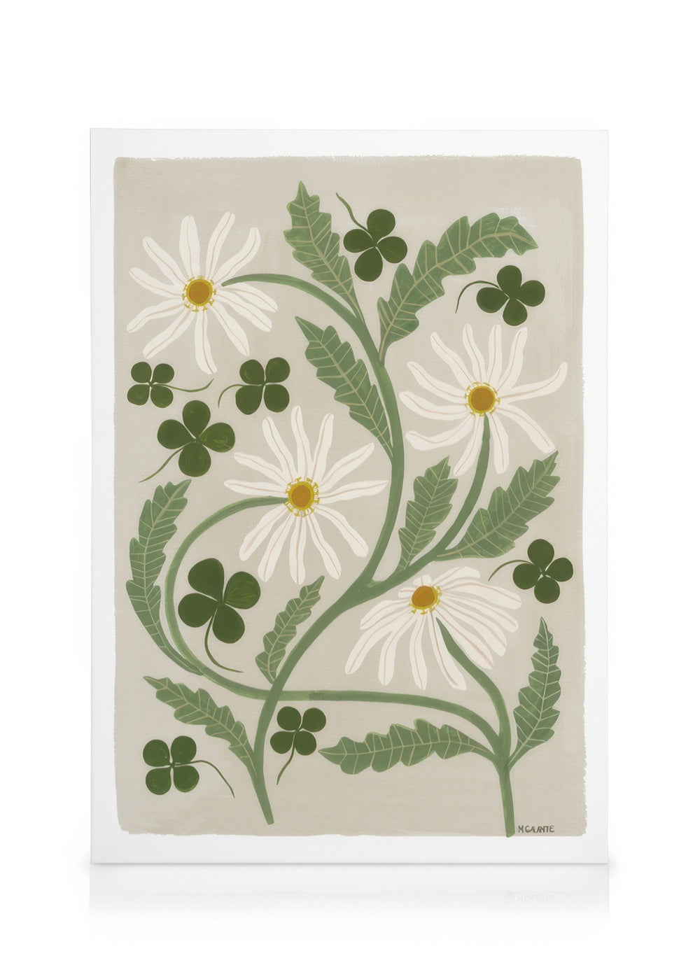 Megan Galante - Clover Floral Canvas print