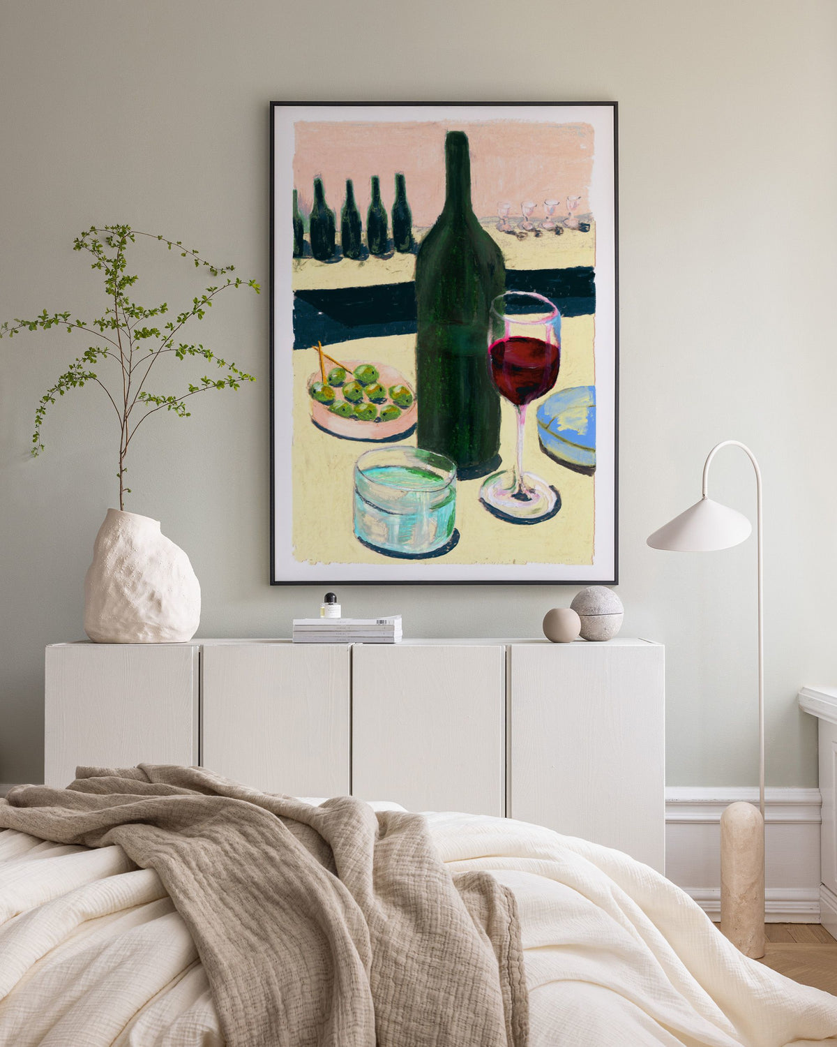 Laura Page - Glass of Wine Canvas print
