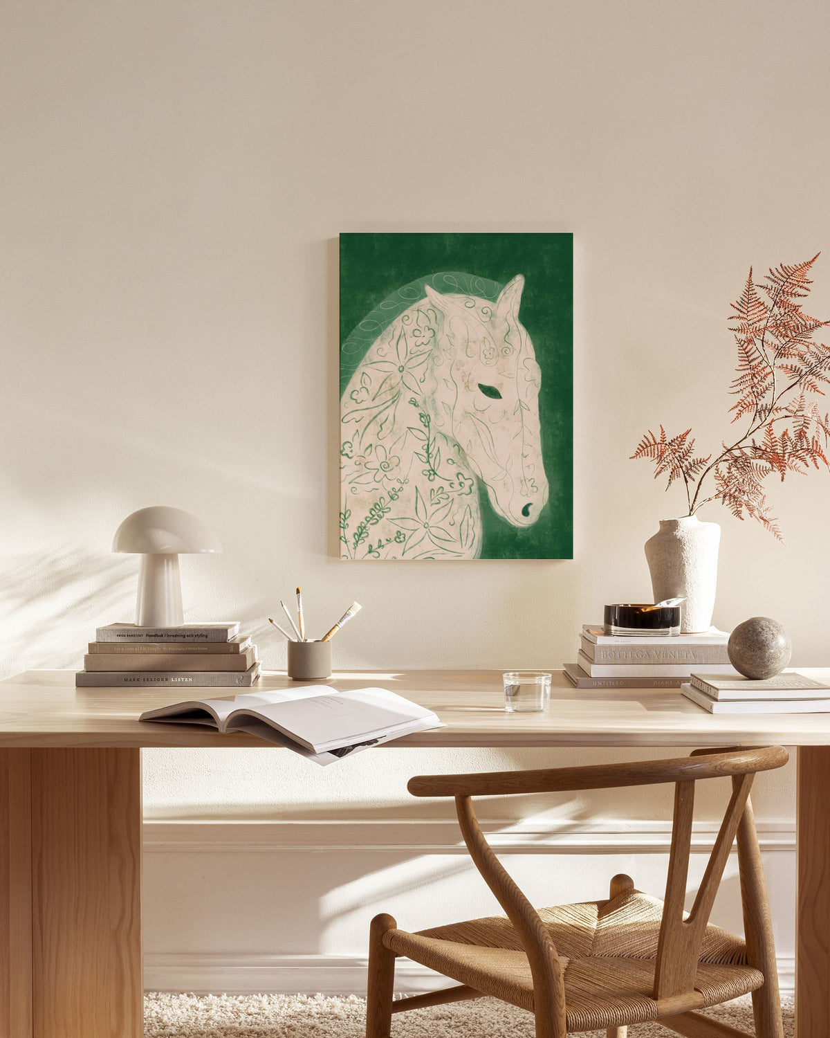 Lucrecia Rey Caro - Earth Horse Canvas print