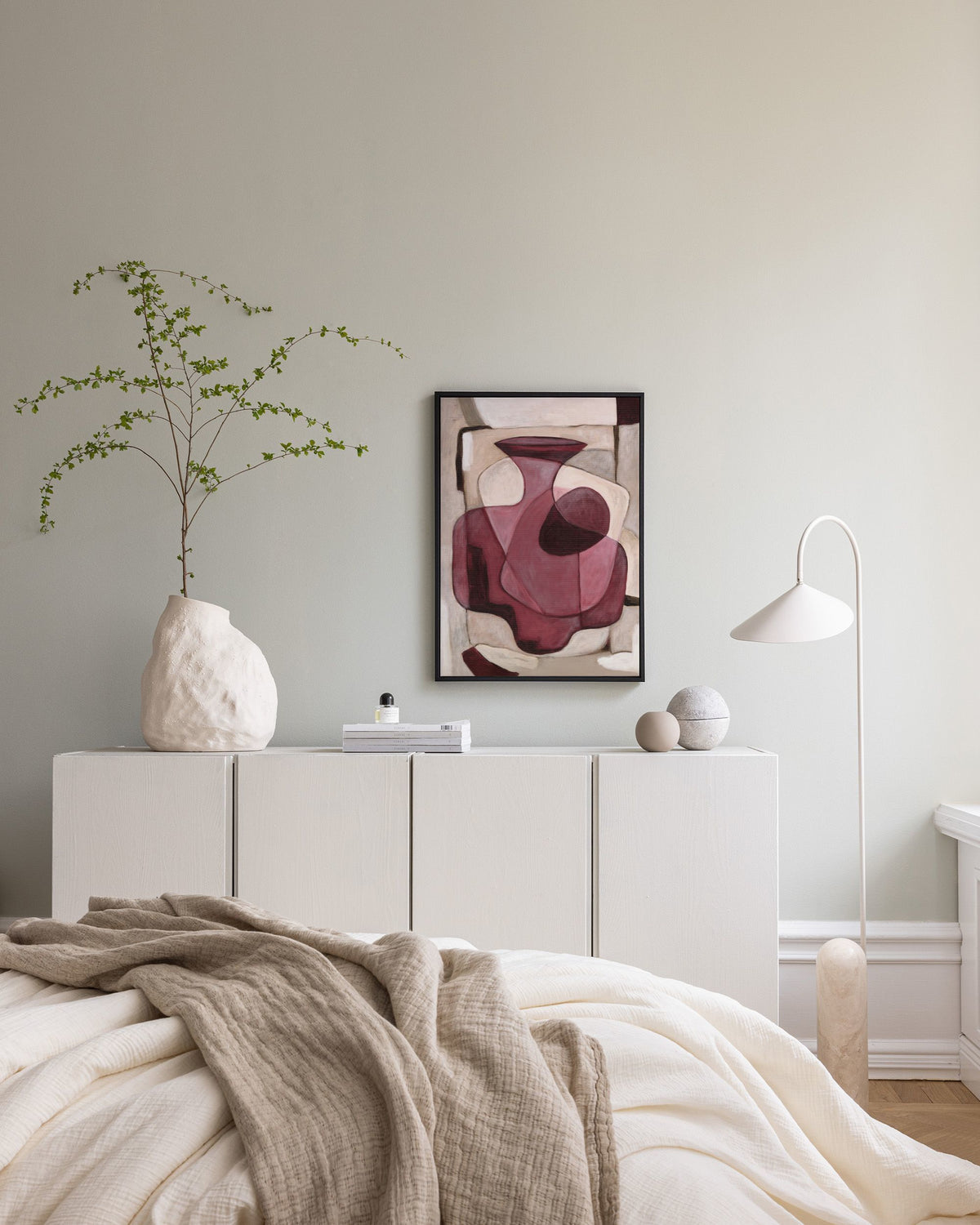 Bordeaux Vase Canvas print