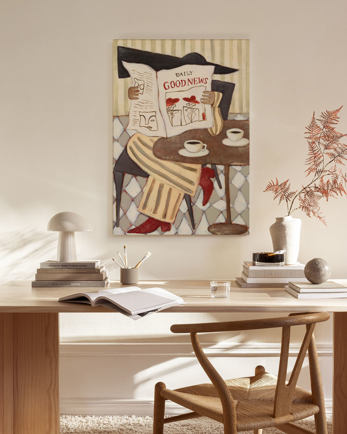 The Good News Café Canvas print