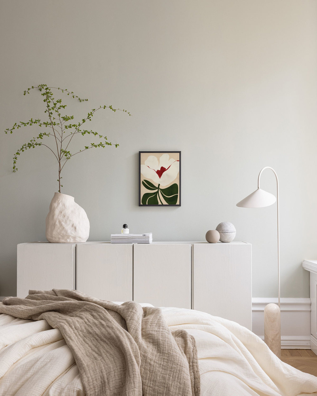 Illustrated Floral Canvas print