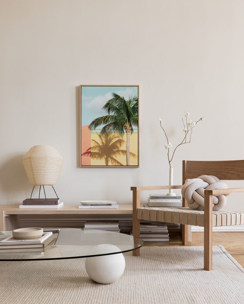 Sun-drenched Palm Canvas