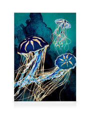 SpaceFrog Designs - Metallic Jellyfish III Canvas print