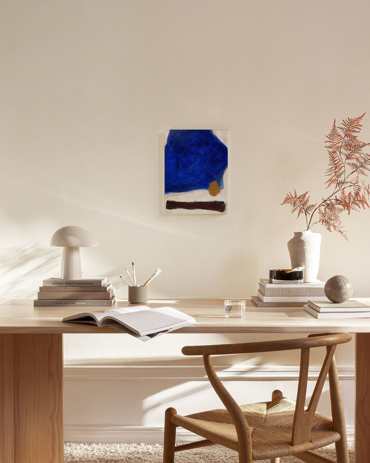Bold Blue Canvas print