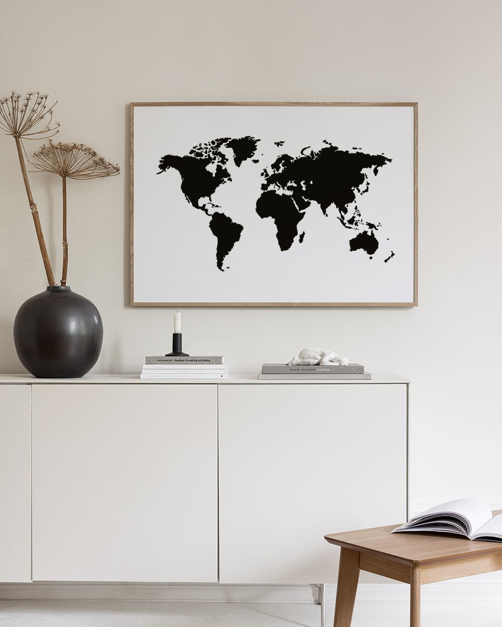 World Map Print, Bow