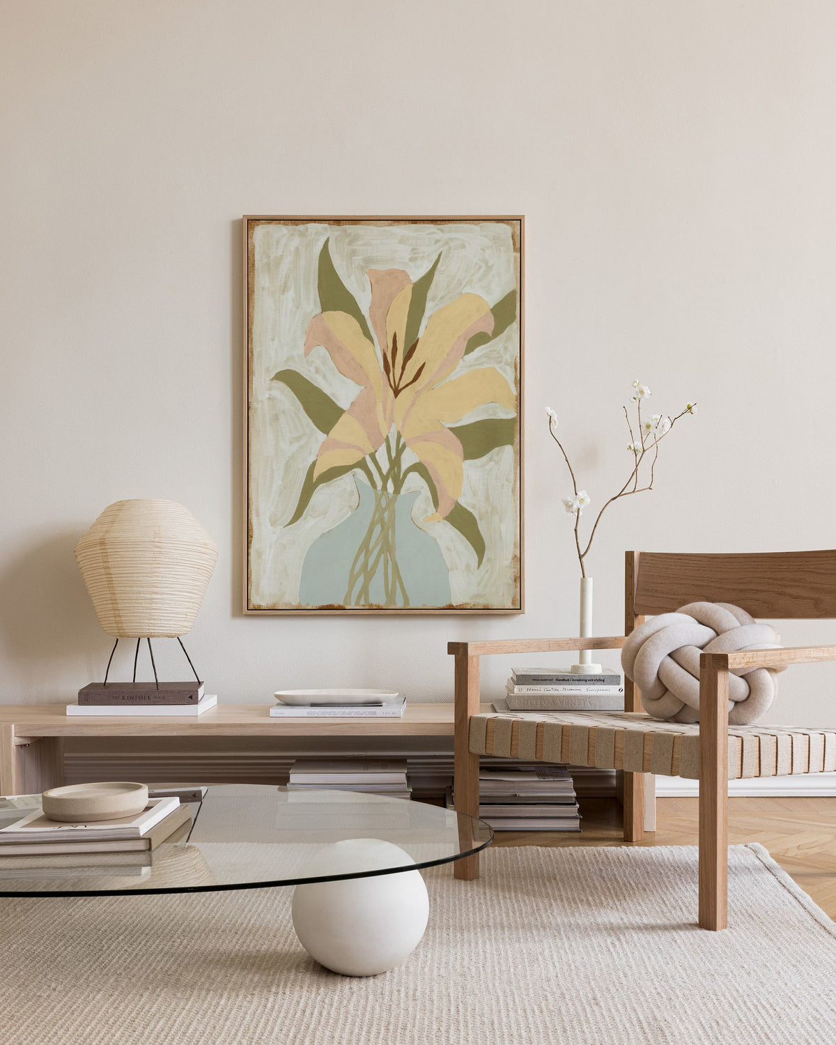 Lily in Vase Canvas print
