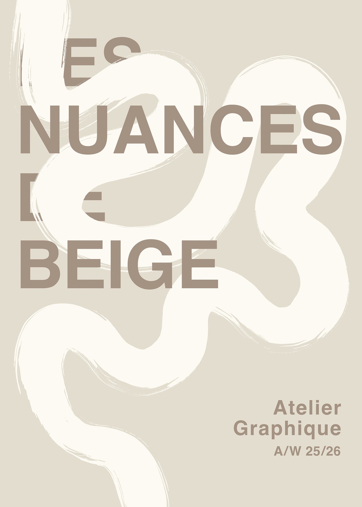 Les Nuances de Beige Print