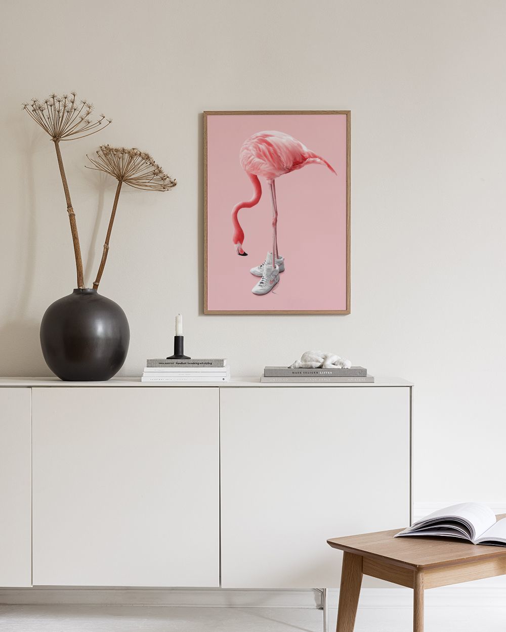 Jonas Loose - Sneaker Flamingo Print